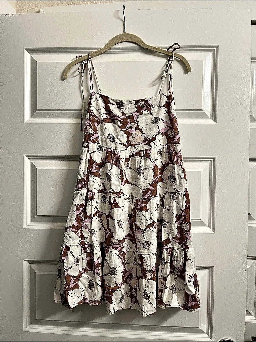 Abercrombie & Fitch Tie-Strap Floral Mini Dress - Size Small